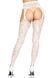 Ажурные колготки с сердечками Leg Avenue Heart White, one size, имитация чулок 105884 фото 2