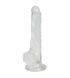Прозрачный фаллоимитатор Alive Jelly Dildo Lusty, ТПЕ, присоска, диаметр 3,2см, длина 18см 103439 фото 1