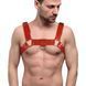 Чоловіча портупея на груди Feral Feelings - Bulldog Harness Red 107328 фото 1