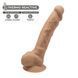 Фалоімітатор SilexD Tomas Caramel (MODEL 1 size 9in), двошаровий, силікон+Silexpan, діаметр 4,9см 102849 фото 2
