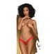 Трусики-тонг Penthouse Dangerous Darling M/L Red, мереживо, висока посадка, виріз спереду, бантик 104474 фото 1