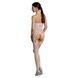 Бодістокінг Passion ECO BS002 white, відкритий доступ, імітація підв&rsquo;язок, абстрактний малюнок 104991 фото 2