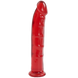 Фаллоимитатор Doc Johnson Jelly Jewels Dong & Suction Cup Red, диаметр 3,6см, антибактериальный ПВХ 108765 фото 1