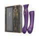 Смартвибратор 3в1 Zalo &mdash; Queen Twilight Purple, пульсирующая жемчужина и вакуум, кристалл Swarovski 104641 фото 10