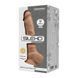 Фалоімітатор SilexD Tomas Caramel (MODEL 1 size 9in), двошаровий, силікон+Silexpan, діаметр 4,9см 102849 фото 3
