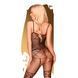 Бодистокинг с чулками и геометрическим рисунком Penthouse - Firecracker Black S/L 103188 фото 1