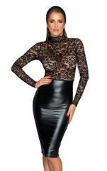 Платье с кружевным топом Noir Handmade F228 Midi dress with soft lace top, M, мокрый эффект 108088 фото