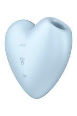 Вакуумний стимулятор-серце з вібрацією Satisfyer Cutie Heart Blue 104269 фото