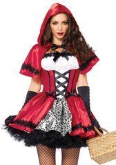 Еротичний костюм Червоної шапочки Leg Avenue Gothic Red Riding Hood M, сукня, накидка 107143 фото