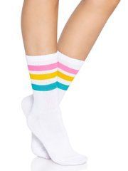 Шкарпетки жіночі в смужку Leg Avenue Pride crew socks Pansexual, 37&ndash;43 розмір 106573 фото