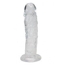 Прозорий фалоімітатор Alive Jelly Dildo Empire, ТПЕ, присоска, діаметр 4.3 см, довжина 19.3 см 103440 фото