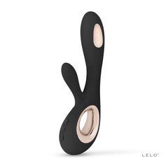 Вібратор-кролик LELO Soraya Wave Black, манливі рухи стовбура 106078 фото