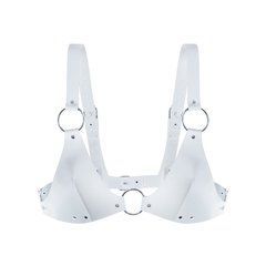 Ліф з натуральної шкіри Feral Feelings - Bikini Top White 107438 фото