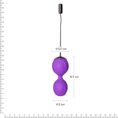 Вагинальные шарики с вибрацией Adrien Lastic Kegel Vibe Purple, диаметр 3,7см 108843 фото