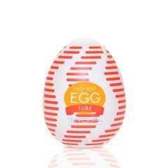 Мастурбатор-яйце Tenga Egg Tube, рельєф з поздовжніми лініями 103395 фото