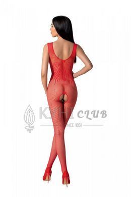 Бодістокінг з крилами Passion BS098 One Size, red, середня сітка, відкритий доступ 106953 фото