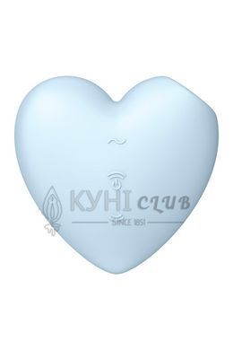 Вакуумний стимулятор-серце з вібрацією Satisfyer Cutie Heart Blue 104269 фото