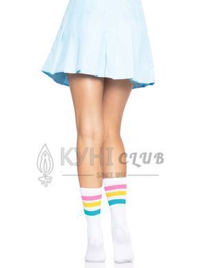 Шкарпетки жіночі в смужку Leg Avenue Pride crew socks Pansexual, 37&ndash;43 розмір 106573 фото