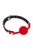 Классический кляп с силиконовым шариком Fetish Tentation Silicone Gag Ball Red 103806 фото