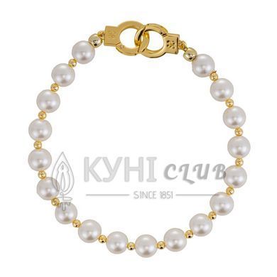 Перлинні наручники та поножі LOCKINK Pearl Handcuffs & Anklecuffs 110068 фото