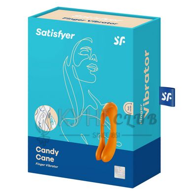 Вібратор на палець Satisfyer Candy Cane Orange 102513 фото