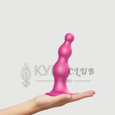 Насадка для страпона Strap-On-Me Dildo Plug Beads Framboise Metallic L 107007 фото