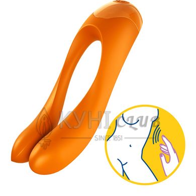 Вібратор на палець Satisfyer Candy Cane Orange 102513 фото