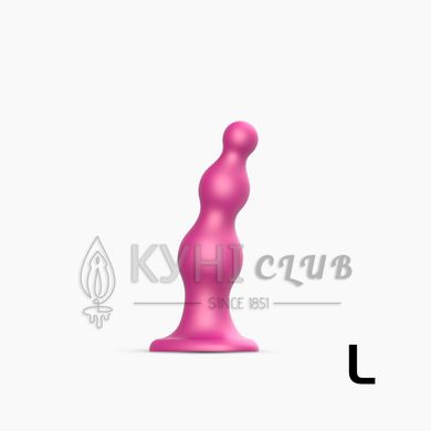 Насадка для страпона Strap-On-Me Dildo Plug Beads Framboise Metallic L 107007 фото