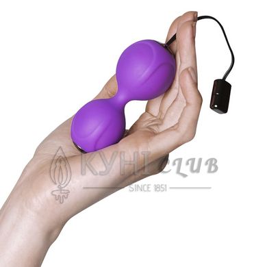 Вагінальні кульки з вібрацією Adrien Lastic Kegel Vibe Purple, діаметр 3,7 см 108843 фото