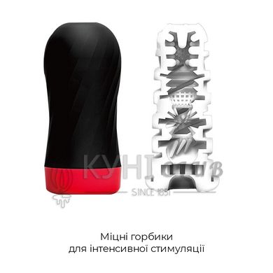 Мастурбатор Tenga Air-Tech TWIST Tickle Red зі змінною тугістю обхвату, ефект глибокого мінету 108926 фото