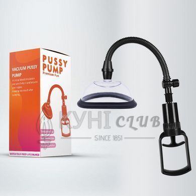Вакуумная помпа для вульвы Pussy Pump Premium Fun размер L (13 см), механический насос 106714 фото
