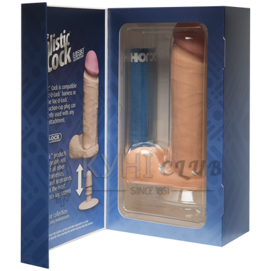 Фаллоимитатор Doc Johnson The Realistic Cock 8 inch White - ULTRASKYN, Vack-U-Lock, диаметр 5,1см 109010 фото