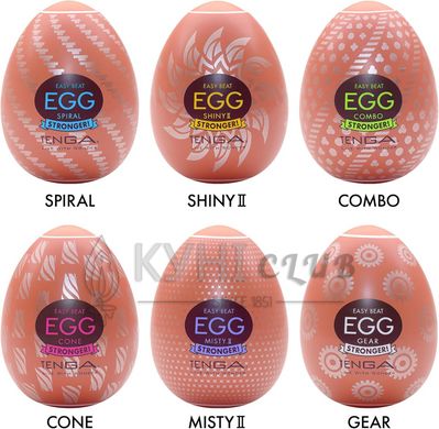 Набір мастурбаторів-яєць Tenga Egg Hard Boilded II Pack (6 яєць) 107822 фото