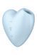 Вакуумний стимулятор-серце з вібрацією Satisfyer Cutie Heart Blue 104269 фото 1
