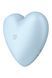 Вакуумний стимулятор-серце з вібрацією Satisfyer Cutie Heart Blue 104269 фото 4