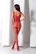 Бодістокінг з крилами Passion BS098 One Size, red, середня сітка, відкритий доступ 106953 фото 9