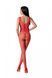 Бодістокінг з крилами Passion BS098 One Size, red, середня сітка, відкритий доступ 106953 фото 2