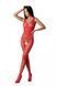 Бодістокінг з крилами Passion BS098 One Size, red, середня сітка, відкритий доступ 106953 фото 1
