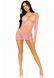 Платье-сетка с сердечками Leg Avenue Heart net mini dress Pink, завязки, открытые плечи, one size 105974 фото 8