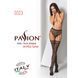 Еротичні колготки-бодістокінг Passion S003 black, імітація мереживних панчіх та трусиків 101132 фото 7