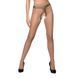Телесные колготки с открытым доступом, контрастная линия TIOPEN 010 beige 1/2 (20 den) &mdash; Passion 103699 фото 1