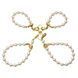 Перлинні наручники та поножі LOCKINK Pearl Handcuffs & Anklecuffs 110068 фото 1