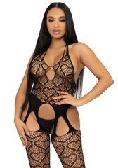 Бодістокінг з відкритим доступом Leg Avenue Net suspender bodystocking One size Black, мереживо 106574 фото