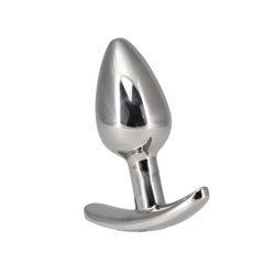 Анальна пробка Pillow Talk Sneaky Luxurious Stainless Steel Anal Plug із кристалом Swarovski, Сріблястий 105729 фото