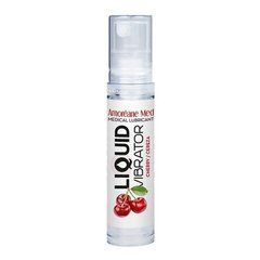 Лубрикант з ефектом вібрації Amoreane Med Liquid Vibrator Cherry (10 мл) 102673 фото