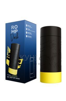 Мастурбатор с эффектом вакуума Romp Dash Black, богатая текстура, многоразовый 106760 фото