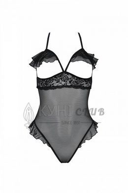 Эротическое боди Passion DOLLY BODY, XXL/XXXL, black, с открытыми чашками 107710 фото