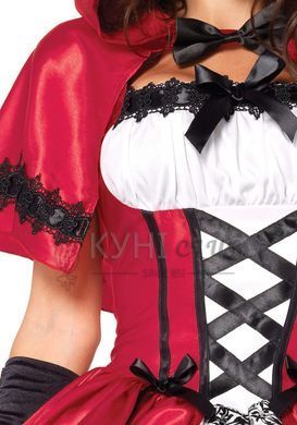 Еротичний костюм Червоної шапочки Leg Avenue Gothic Red Riding Hood L, сукня, накидка 107144 фото