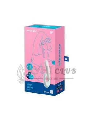 Смарт вібратор-кролик із підігрівом Satisfyer Heat Wave Mint 104060 фото