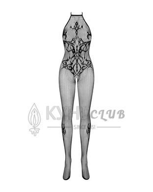 Бодистокинг Obsessive Bodystocking G308 S/M/L, халтер, декор в виде татуировки 105219 фото